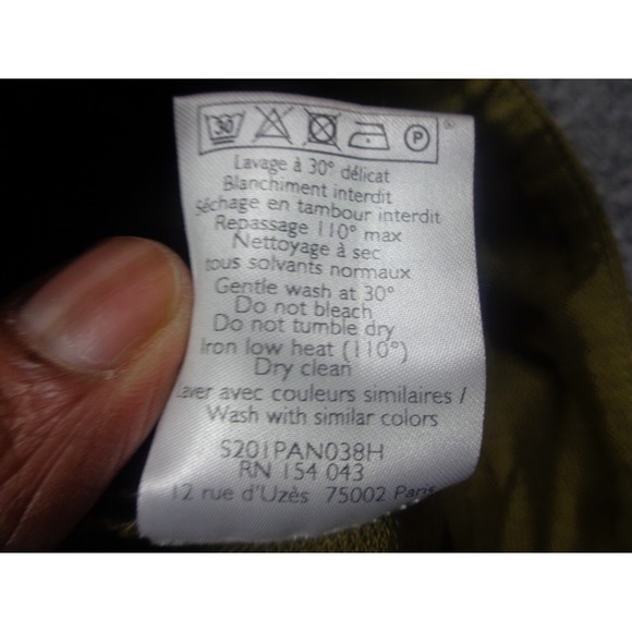 Sezane Green Wide Leg Trousers - Picture 6 of 11